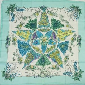 Auth Hermes Pythagore Shawl Silk Scarf Wrap 35